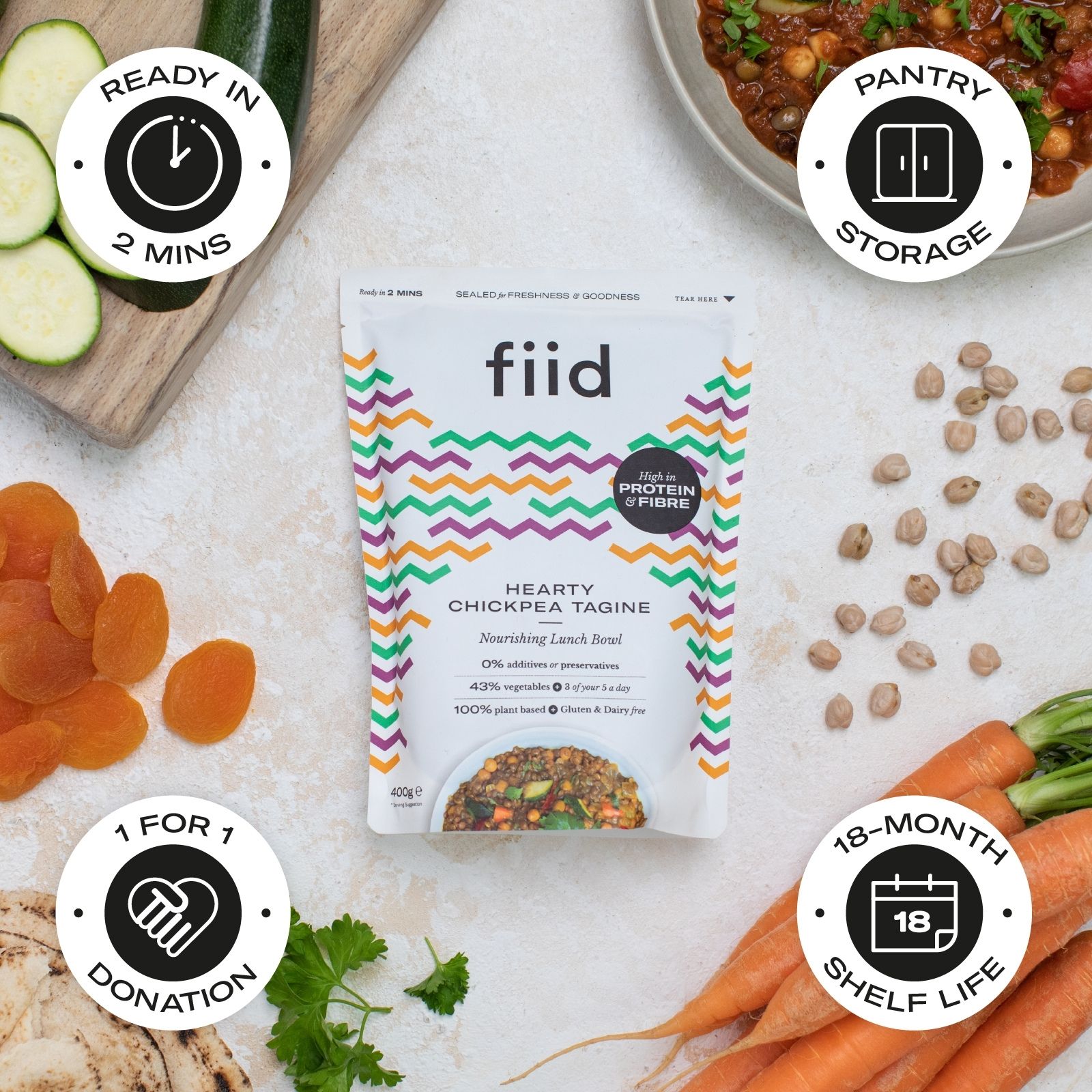 Fiid Hearty Chickpea Tagine (400g) | Allergen-Free & Healthy Food ...